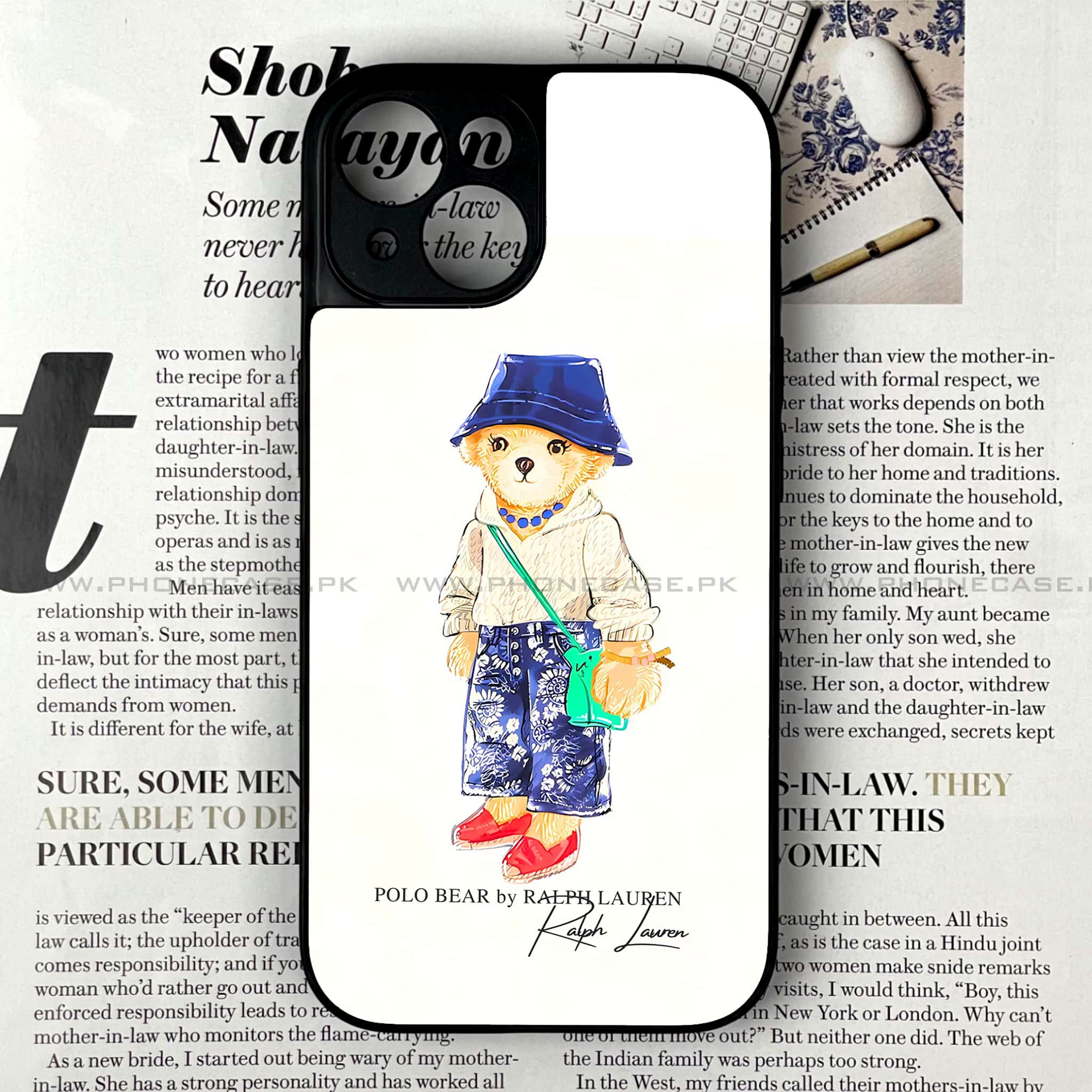 iPhone 14 - Cool Bear Series - Premium Metal Printed soft Bumper shock Proof Case