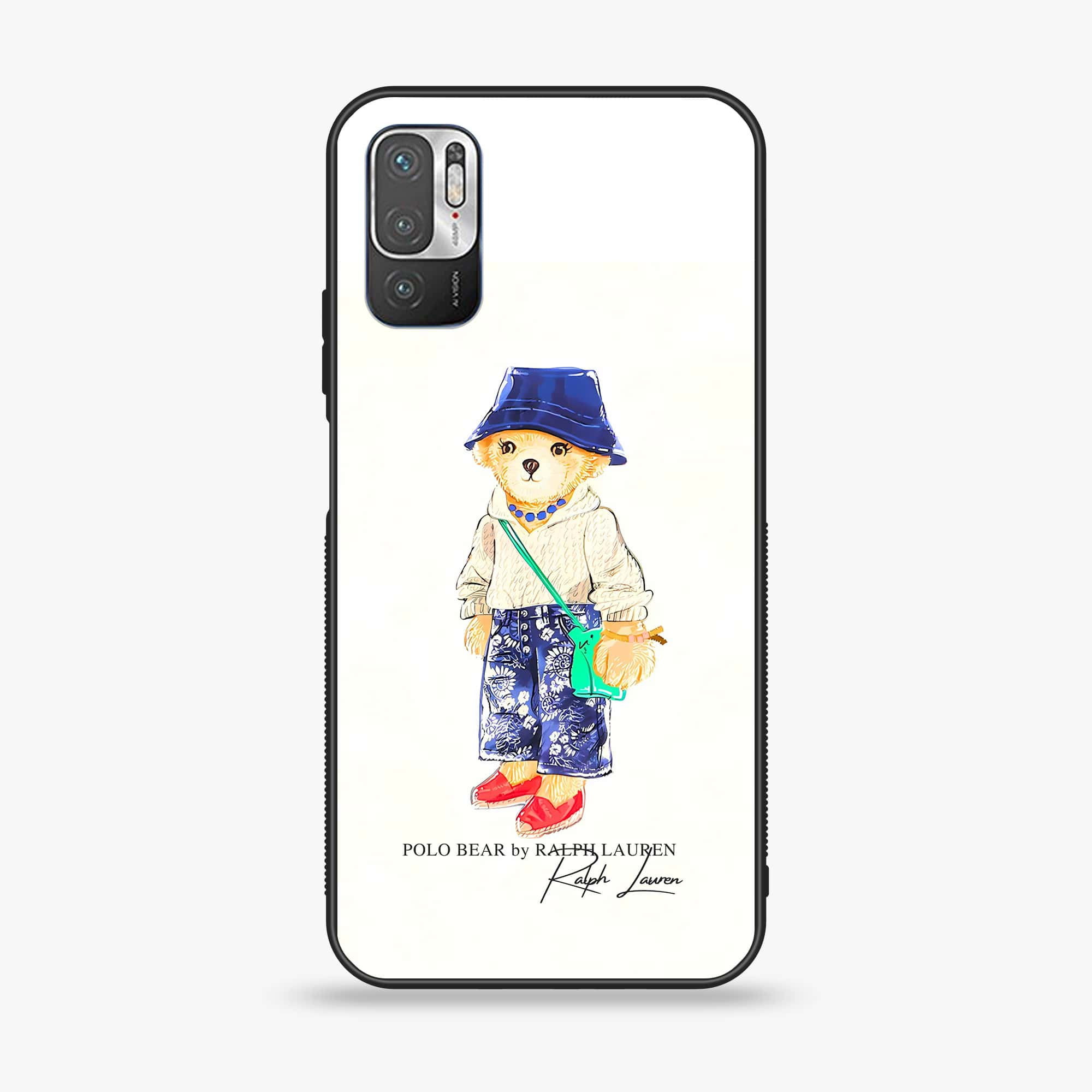 Xiaomi Redmi Note 10 5G - Cool Bear Series - Premium Printed Glass soft Bumper shock Proof Case