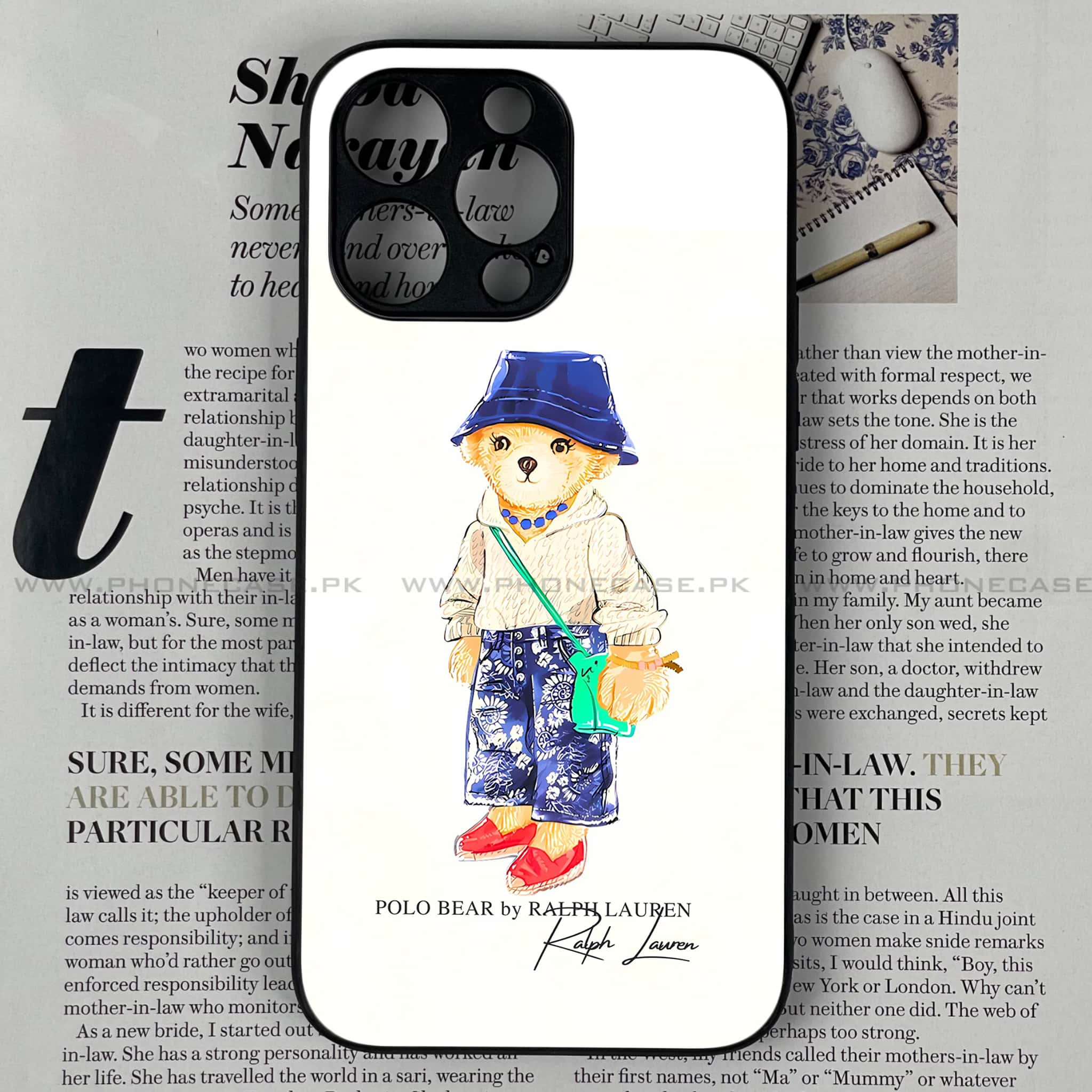 iPhone 14 Pro Max - Cool Bear Series - Premium Metal Printed soft Bumper shock Proof Case