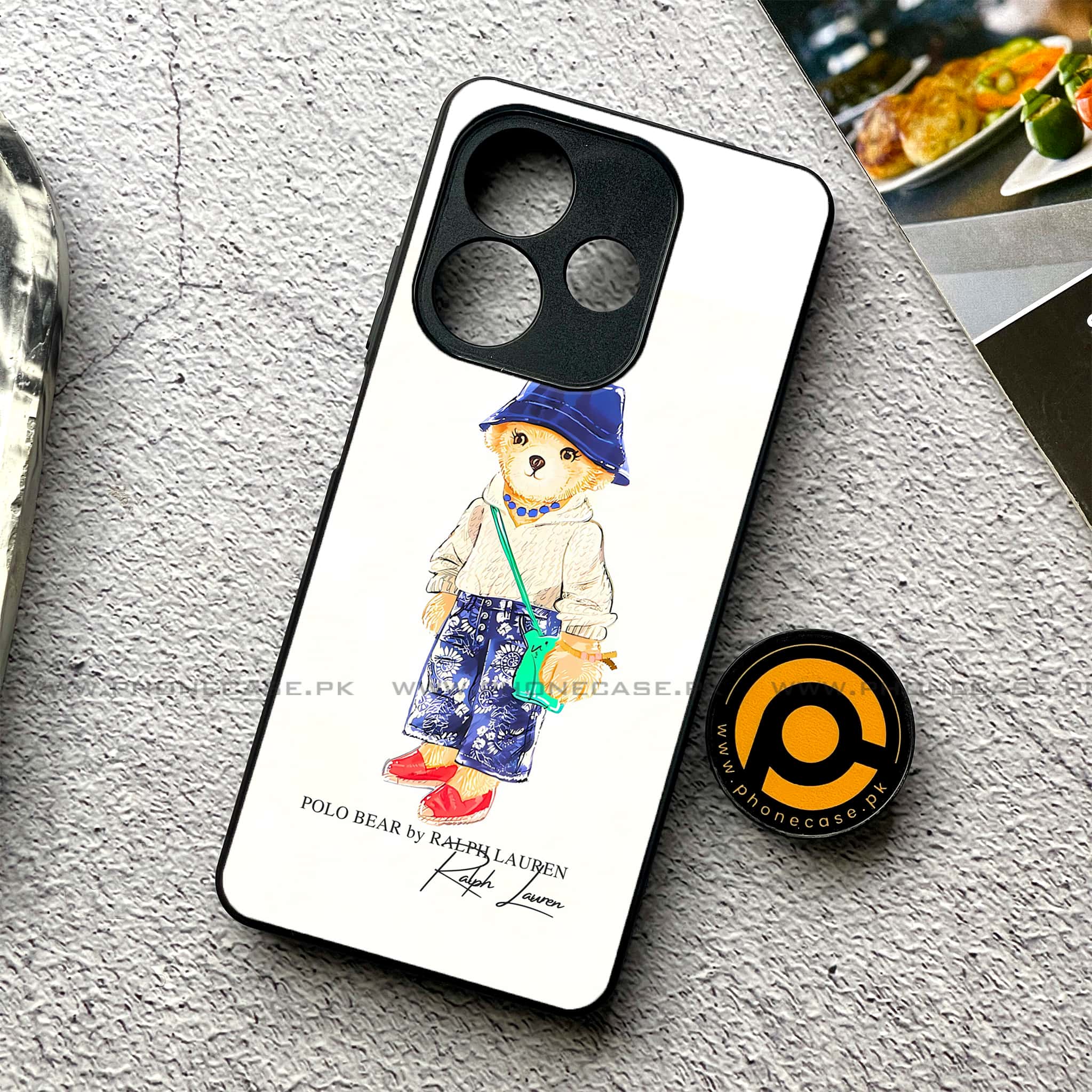 Oppo A5 Pro - Cool Bear Series - Premium Metal Printed soft Bumper shock Proof Case