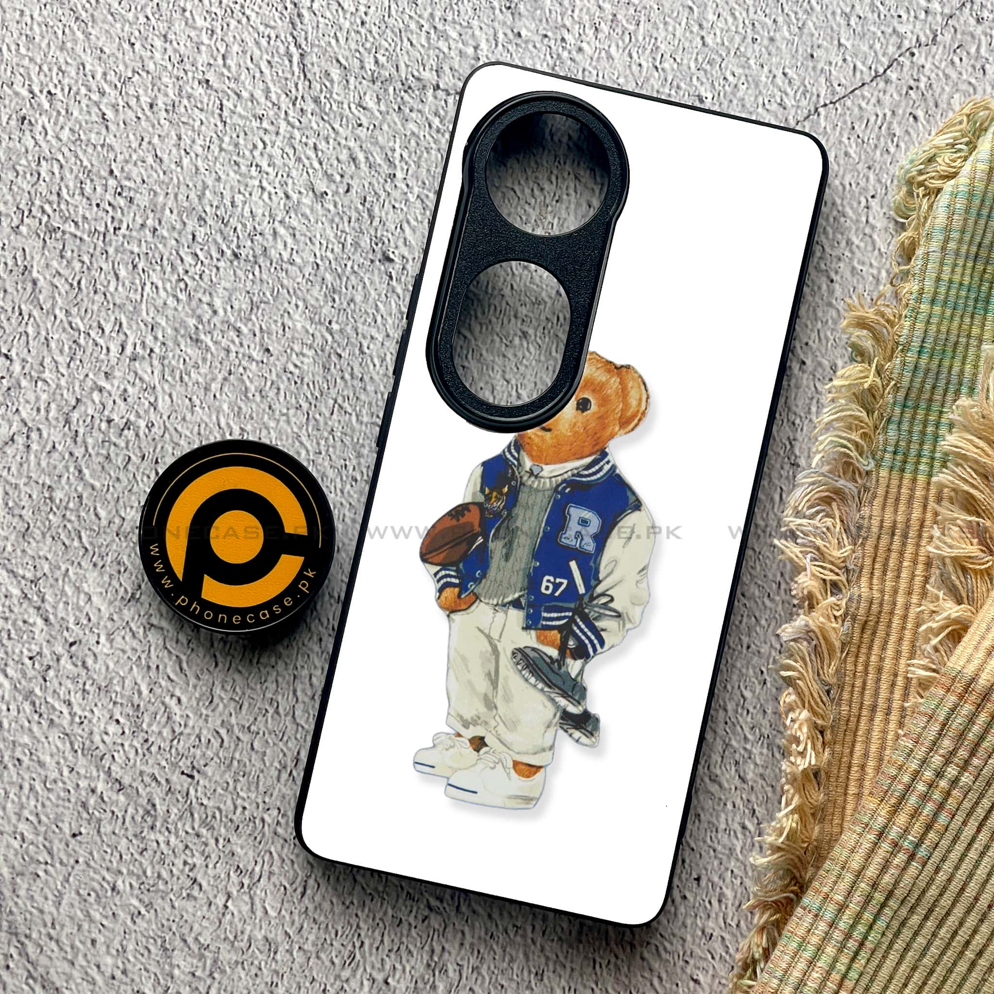 Vivo V40 Pro - Cool Bear Series - Premium Metal Printed soft Bumper shock Proof Case