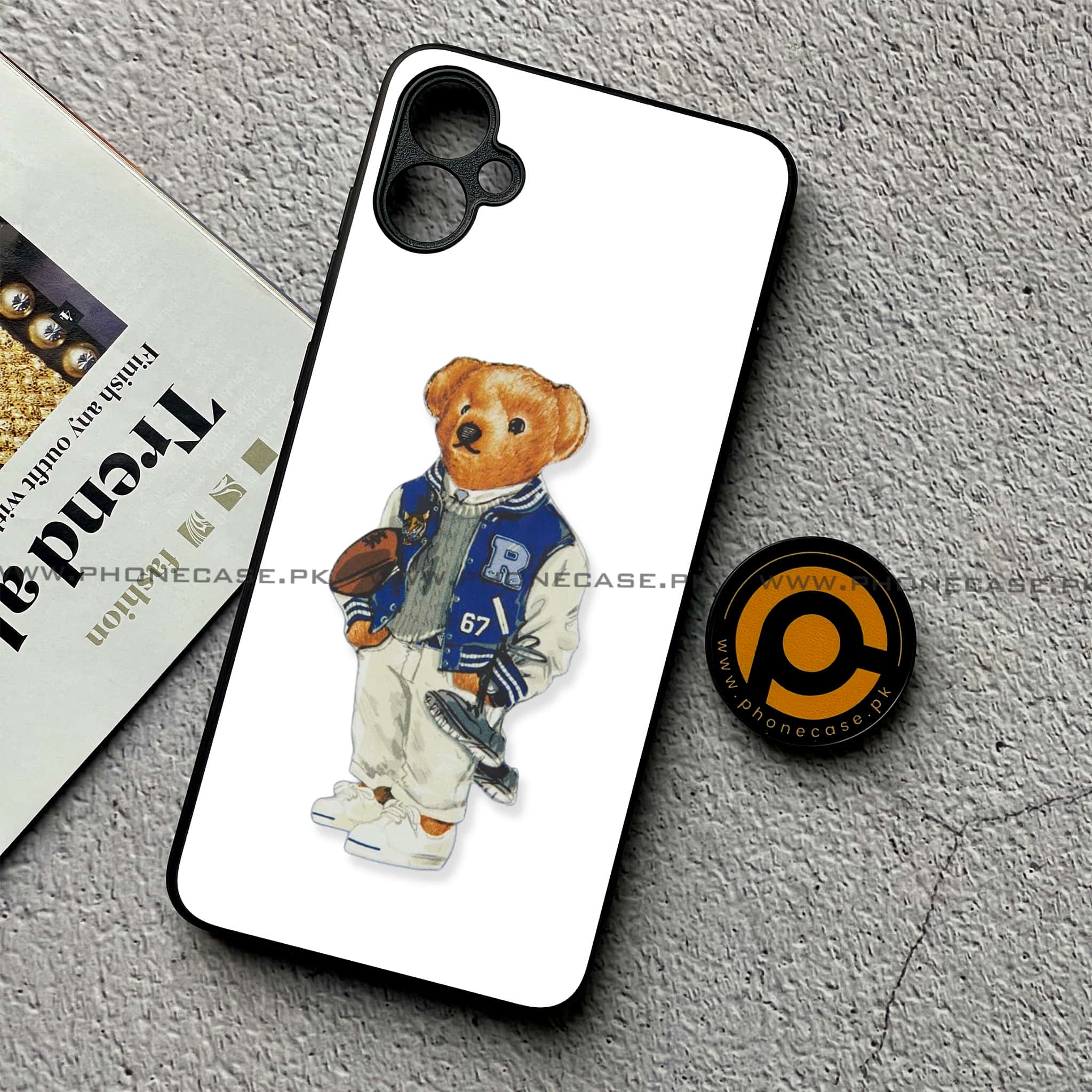 Samsung Galaxy A05 - Cool Bear Series - Premium Metal Printed soft Bumper shock Proof Case