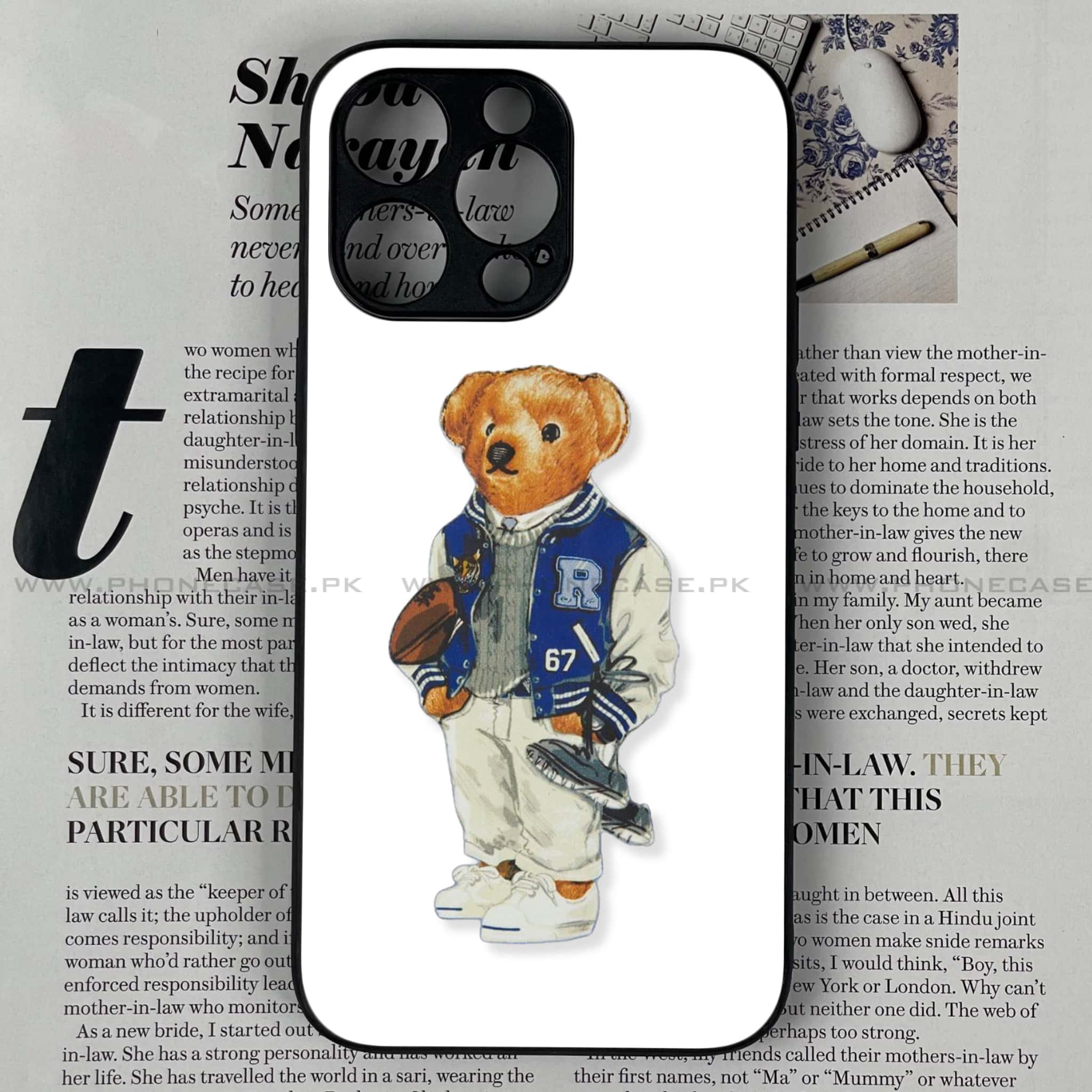 iPhone 14 Pro Max - Cool Bear Series - Premium Metal Printed soft Bumper shock Proof Case
