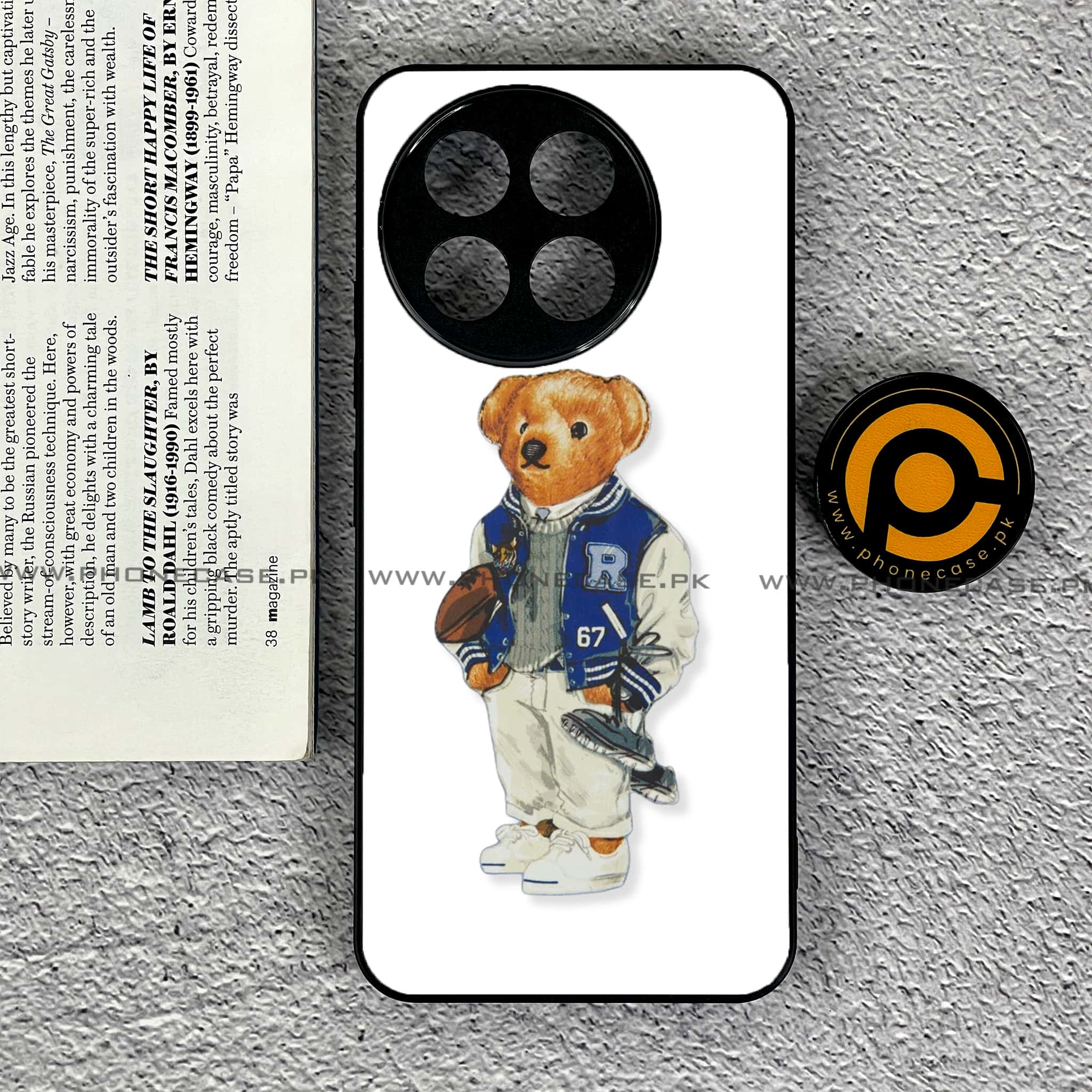 OnePlus 13R - Cool Bear Series - Premium Printed Glass soft Bumper shock Proof Case