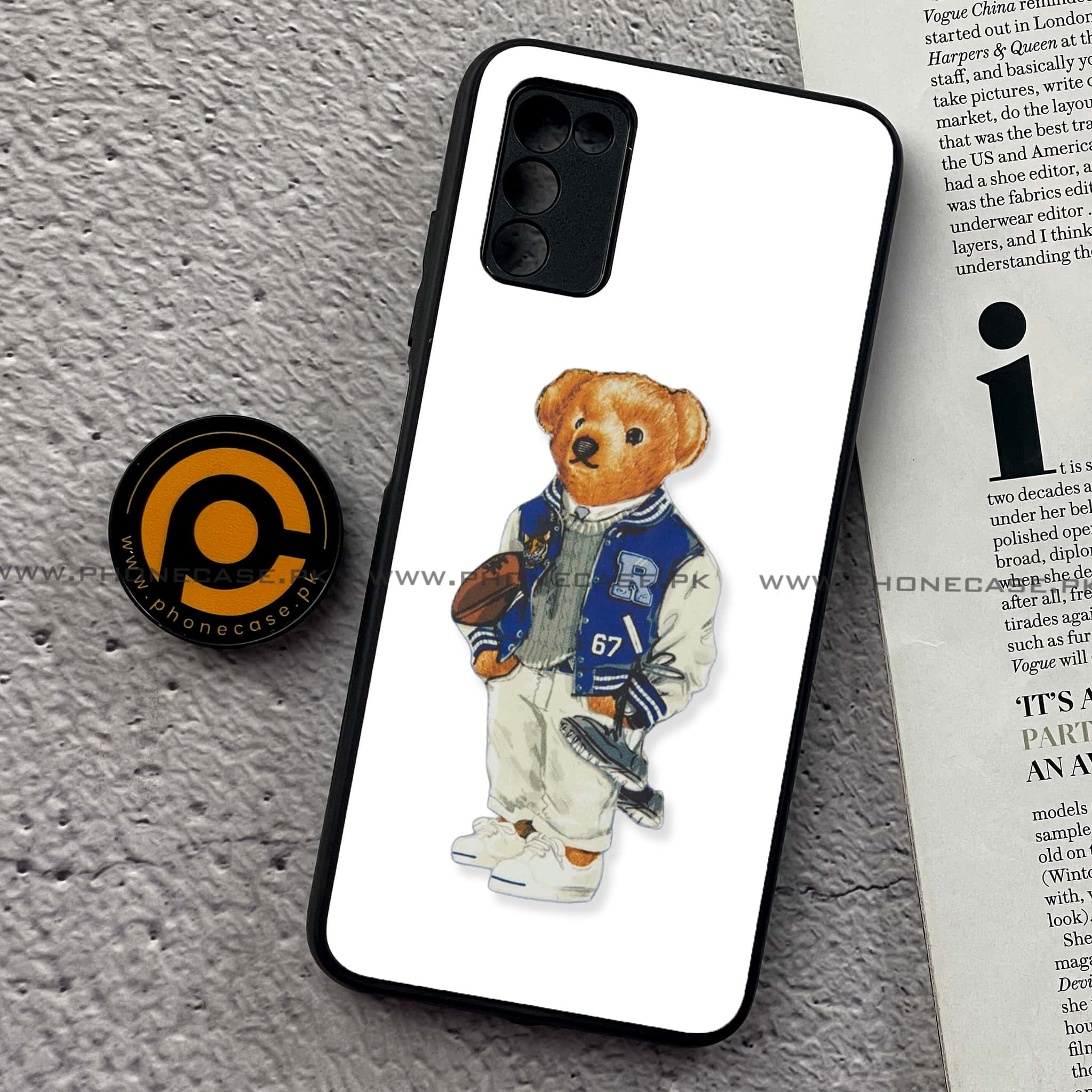 Samsung Galaxy A02s - Cool Bear Series - Premium Printed Metal soft Bumper shock Proof Case
