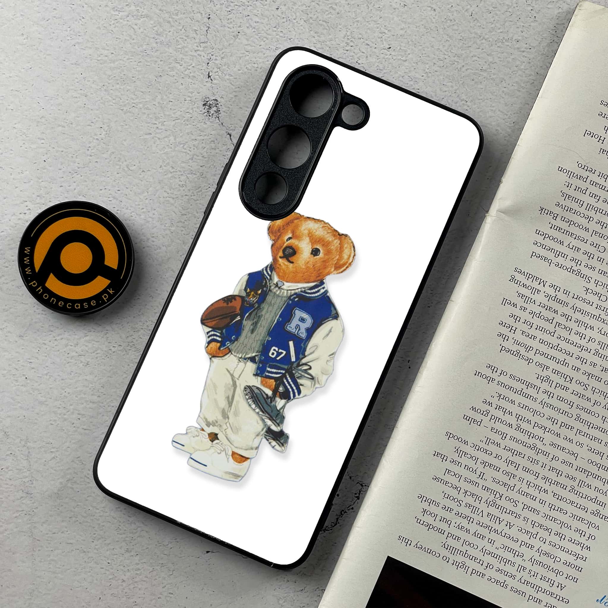 Vivo Y04 - Cool Bear Series - Premium Metal Printed Soft Bumper Shockproof Case