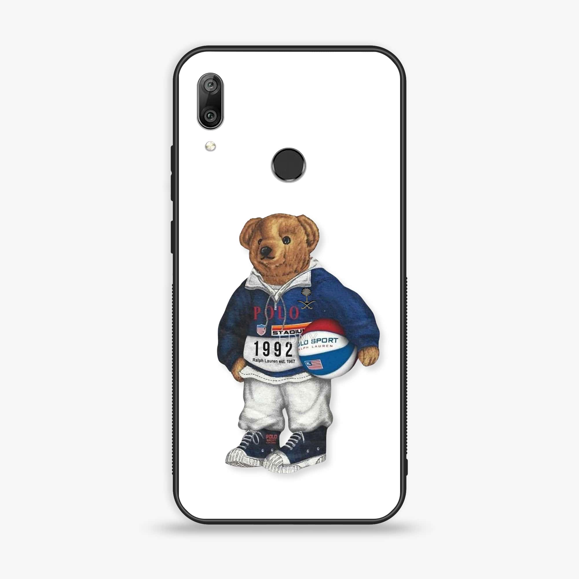 Huawei Y7 Prime (2019) - Cool Bear Series - Premium Printed Glass soft Bumper shock Proof Case