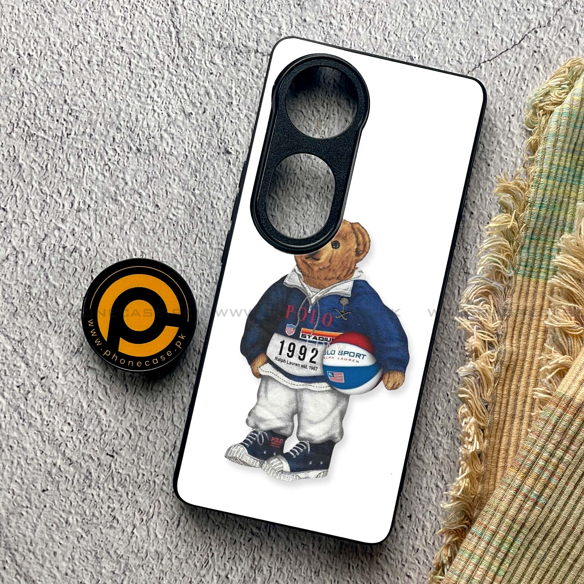 Vivo V40 Pro - Cool Bear Series - Premium Metal Printed soft Bumper shock Proof Case