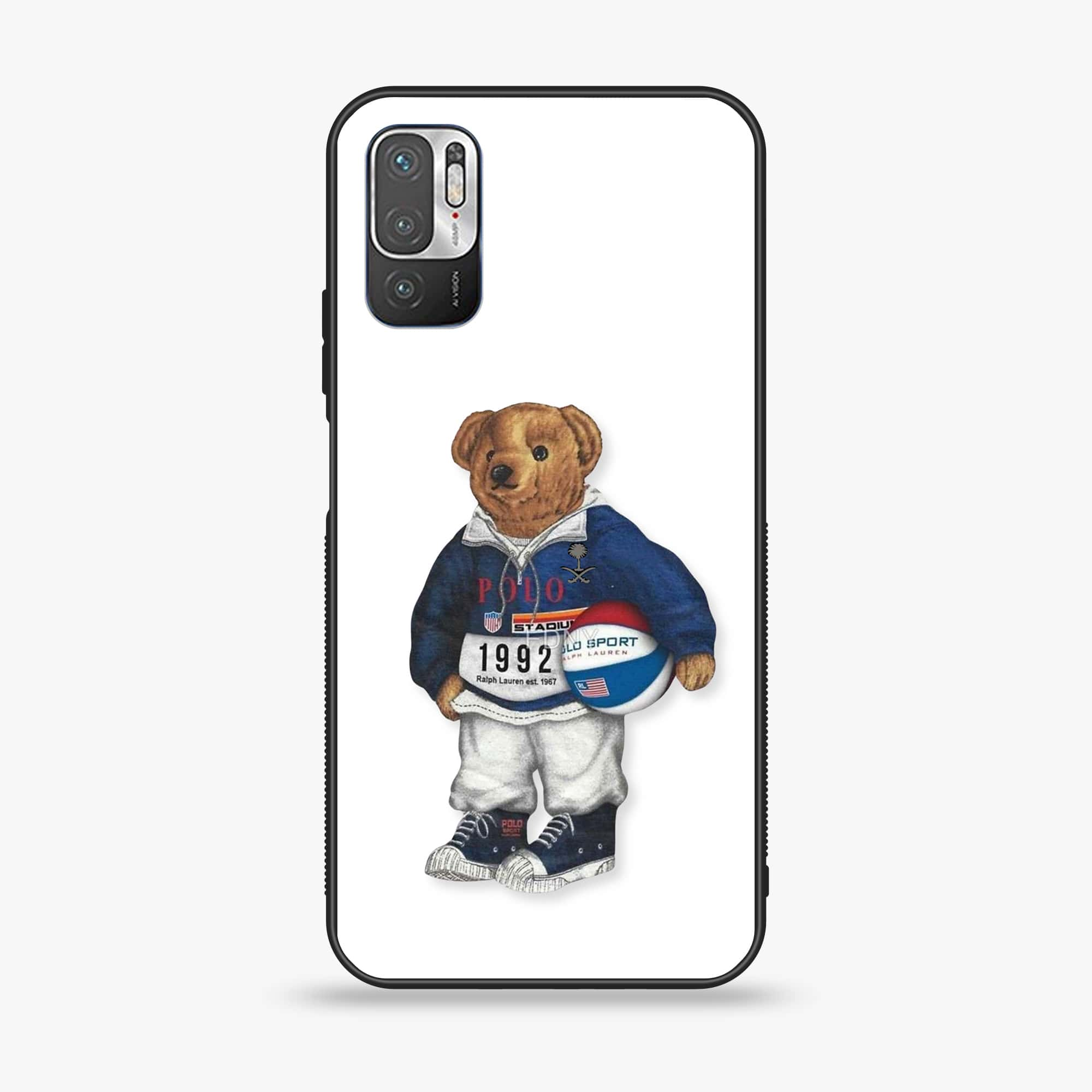 Xiaomi Redmi Note 10 5G - Cool Bear Series - Premium Printed Glass soft Bumper shock Proof Case