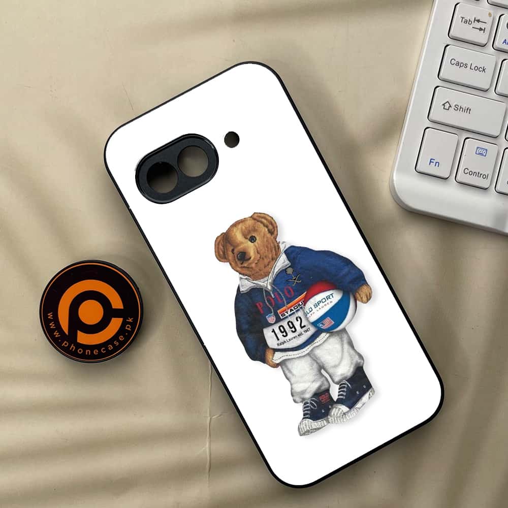 Google Pixel 9a - Cool Bear Series - Premium Metal Printed soft Bumper Shock Proof Case