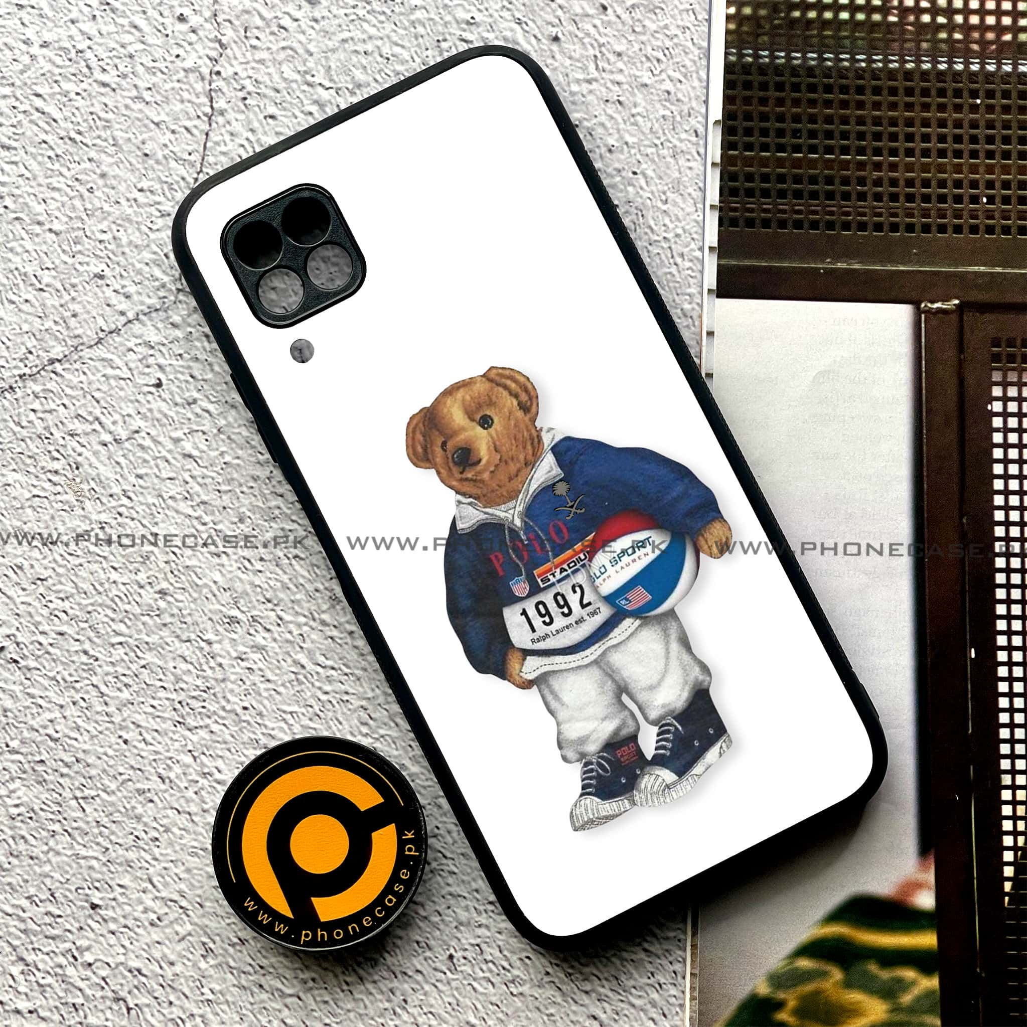 Huawei P40 Lite - Cool Bear Series - Premium Printed Glass soft Bumper shock Proof Case