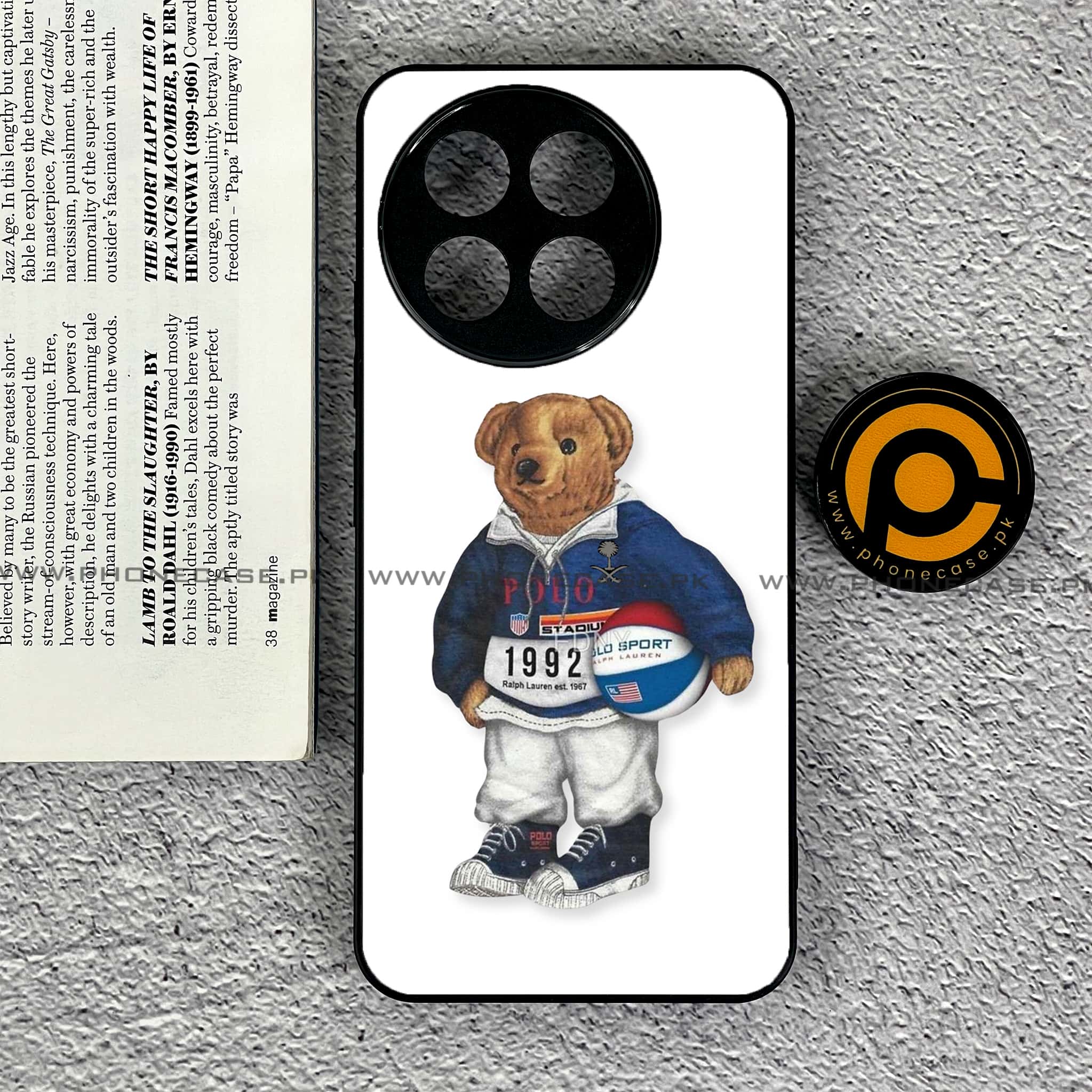 OnePlus 13R - Cool Bear Series - Premium Printed Glass soft Bumper shock Proof Case