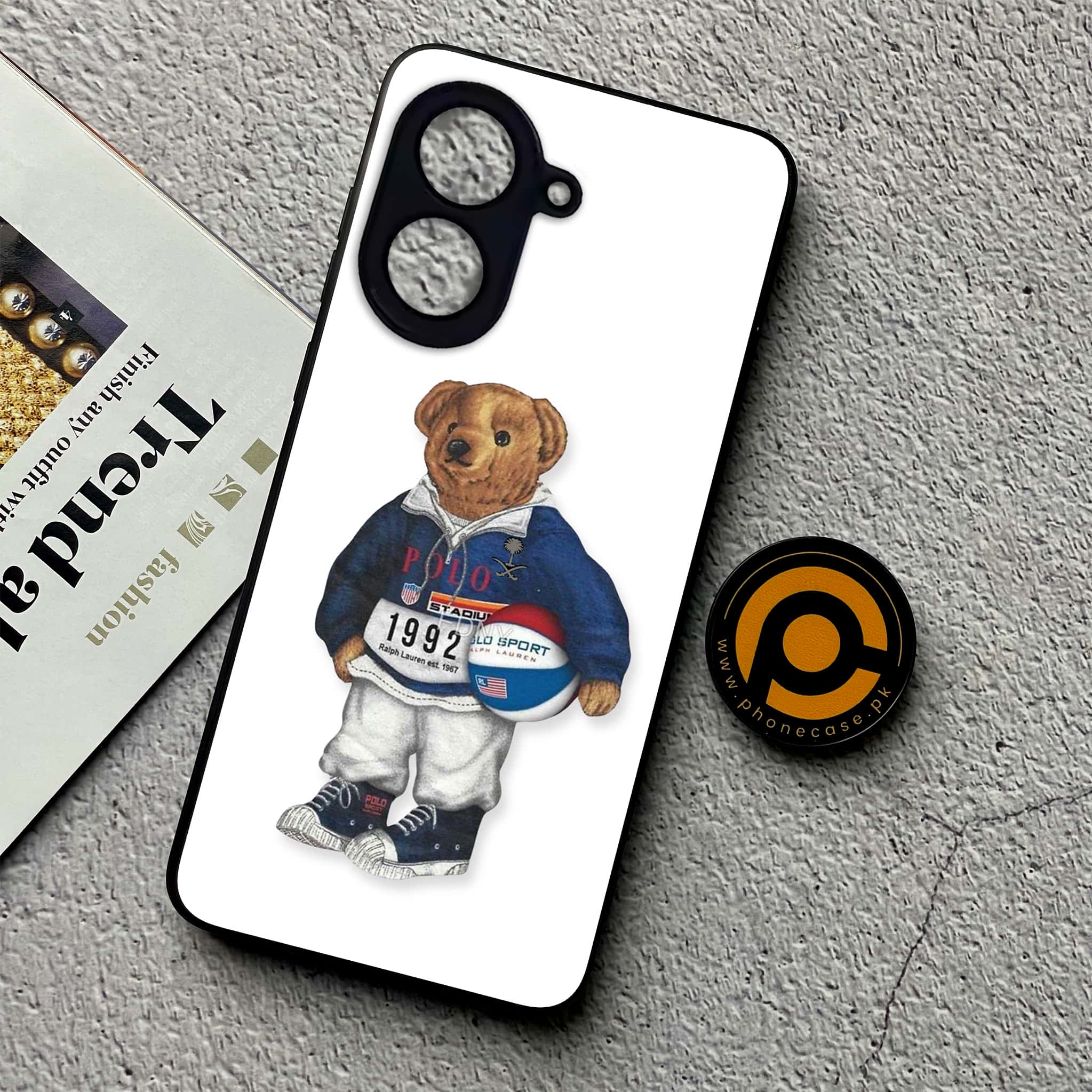 Xiaomi Redmi A5 - Cool Bear Series - Premium Metal Printed soft Bumper shock Proof Case