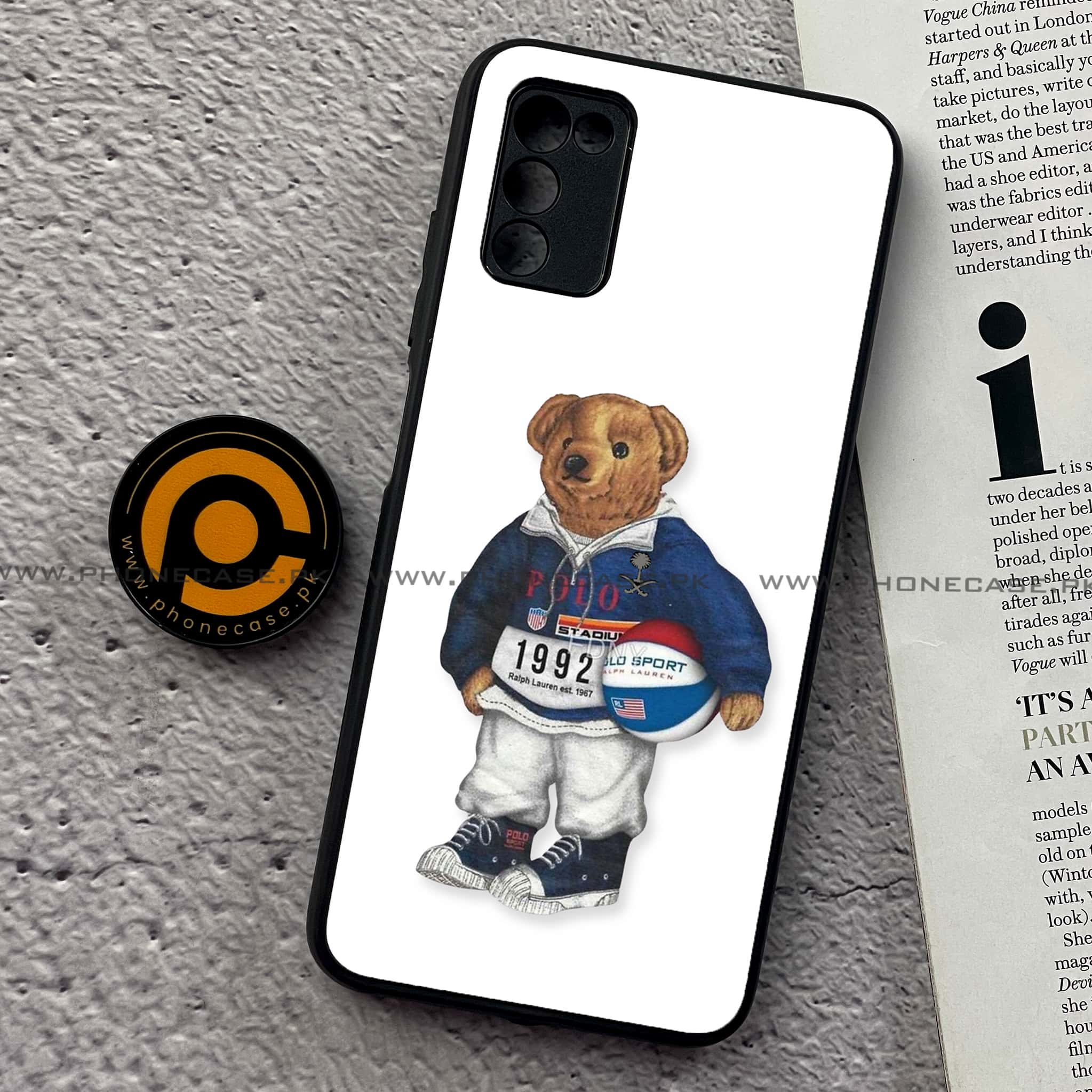 Samsung Galaxy A02s - Cool Bear Series - Premium Printed Metal soft Bumper shock Proof Case