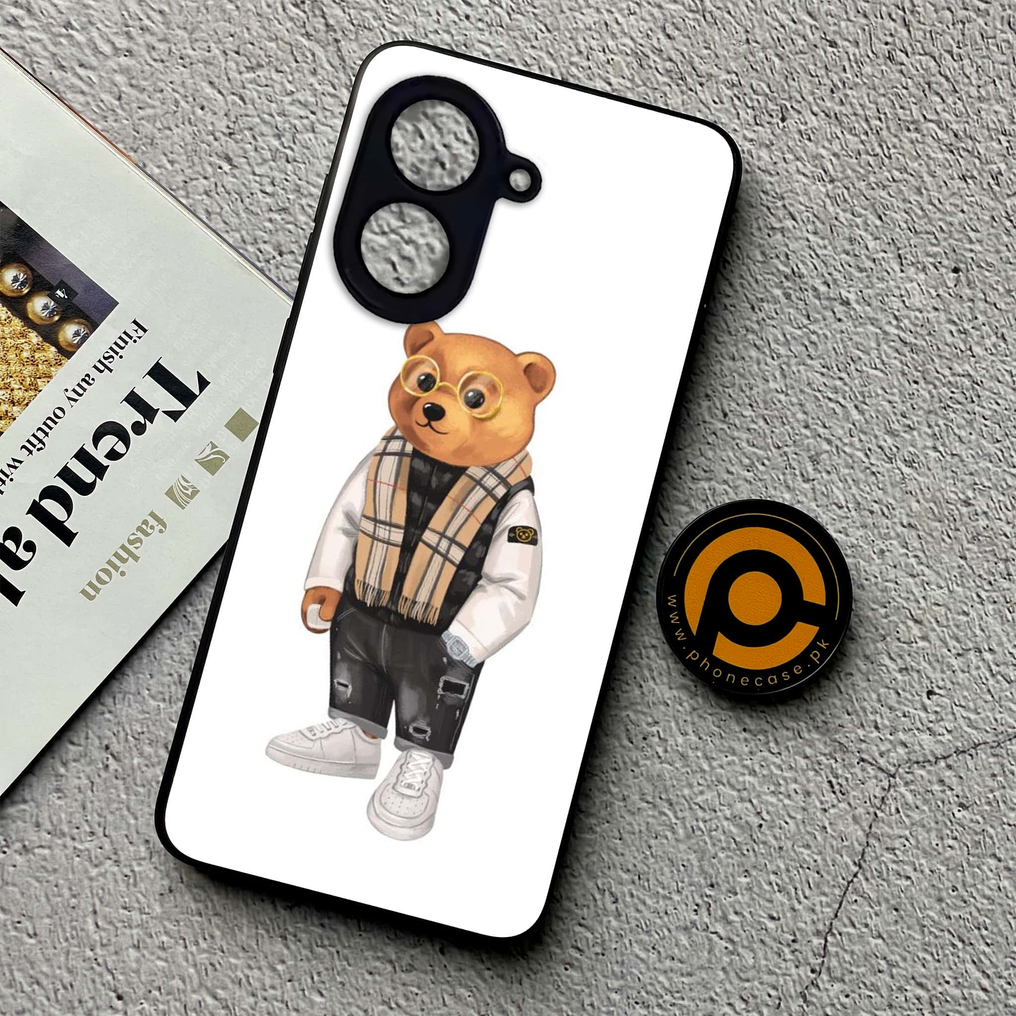 Xiaomi Redmi A5 - Cool Bear Series - Premium Metal Printed soft Bumper shock Proof Case