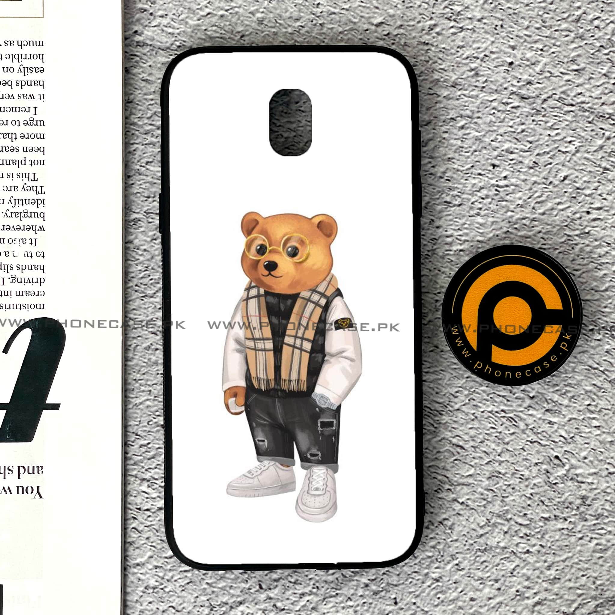 Samsung Galaxy J5 Pro 2017 - Cool Bear Series - Premium Printed Metal soft Bumper shock Proof Case