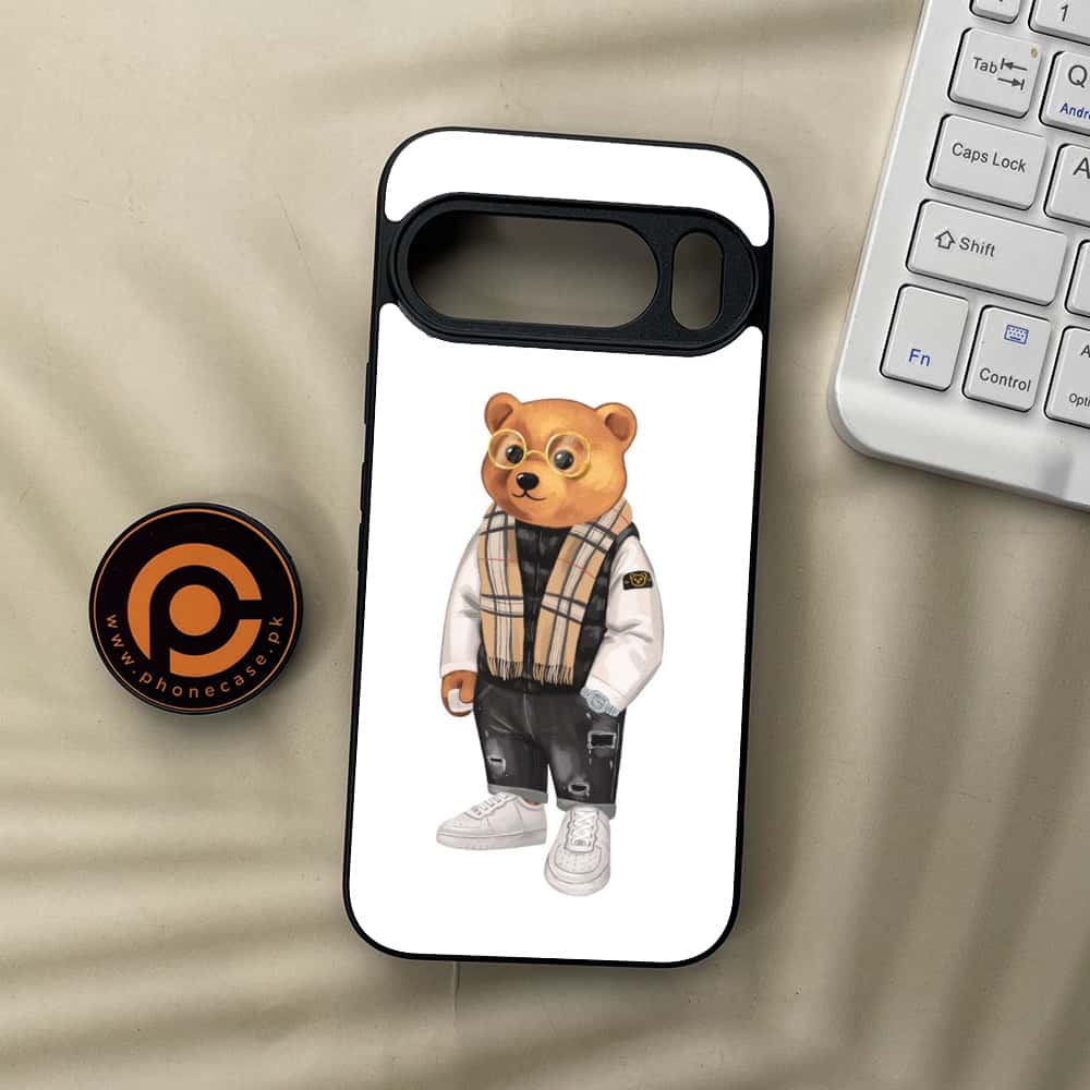 Google Pixel 10 Pro XL - Cool Bear Series - Premium Metal Printed soft Bumper Shock Proof Case