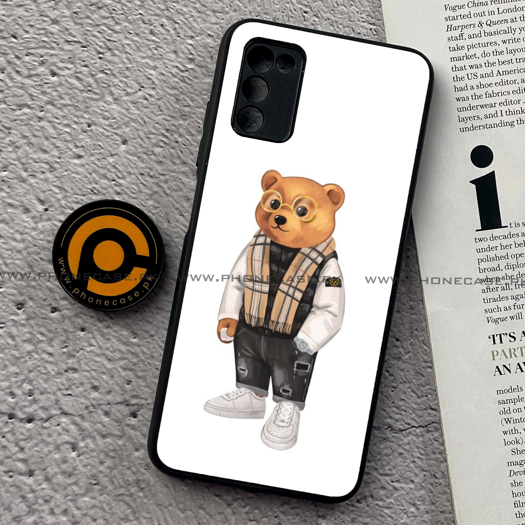 Samsung Galaxy A02s - Cool Bear Series - Premium Printed Metal soft Bumper shock Proof Case
