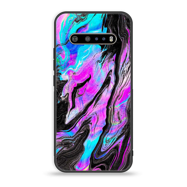 LG V60 - Cosmic Inferno - Premium Printed Glass soft Bumper Shock Proof Case