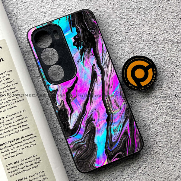 Vivo Y19s Pro - Cosmic Inferno - Premium Metal Printed soft Bumper shock Proof Case