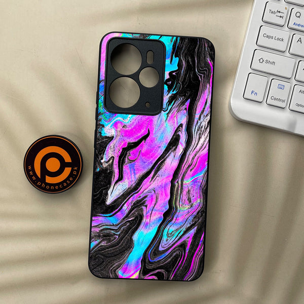 Realme 14T 5G - Cosmic Inferno - Premium Metal Printed soft Bumper Shock Proof Case