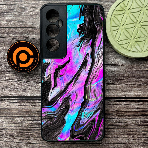 Realme C65  - Cosmic Inferno - Premium Metal Printed soft Bumper shock Proof Case