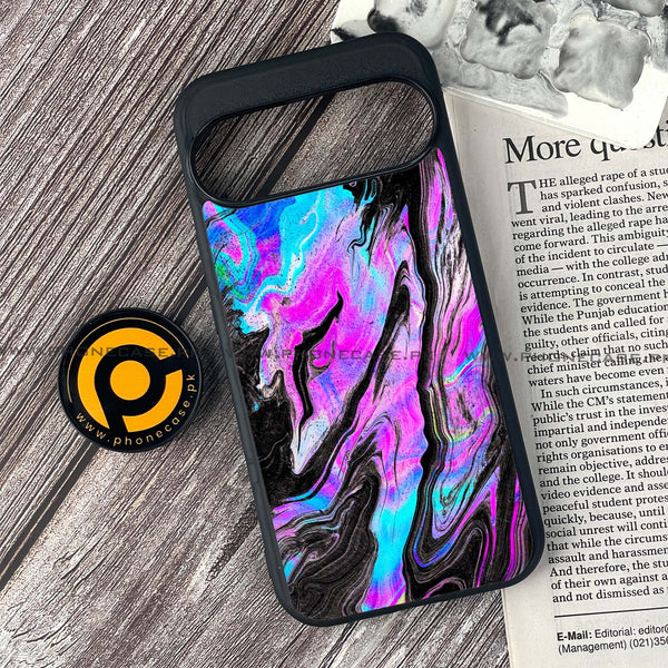 Google Pixel 9 - Cosmic Inferno - Premium Printed Glass soft Bumper shock Proof Case