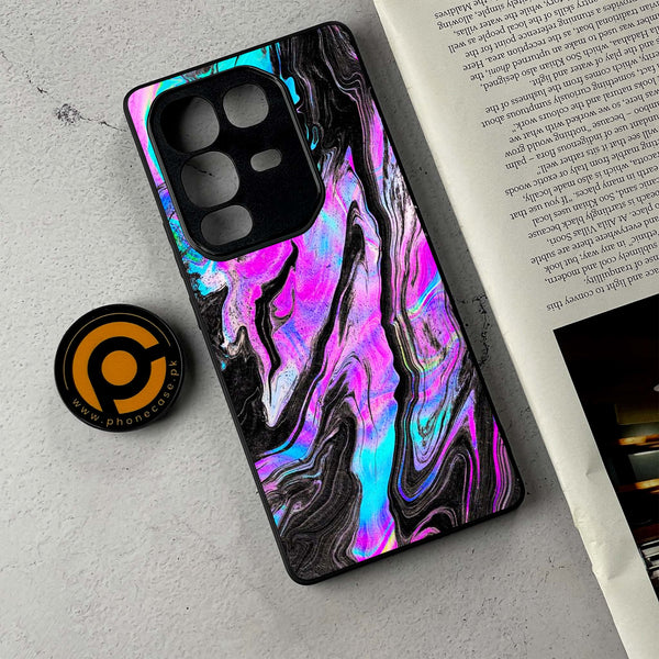 Infinix Note 50 Pro Plus - Cosmic Inferno - Premium Metal Printed Soft Bumper Shockproof Case