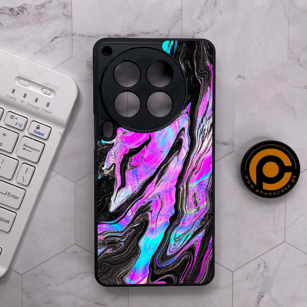 Tecno Camon 30 Premier - Cosmic Inferno - Premium Metal Printed soft Bumper shock Proof Case