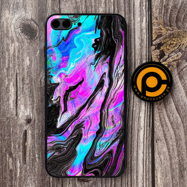 iPhone 7 Plus - Cosmic Inferno - Premium Metal Printed soft Bumper shock Proof Case