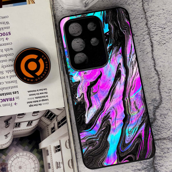 Vivo Y29 4G - Cosmic Inferno - Premium Metal Printed soft Bumper Shock Proof Case