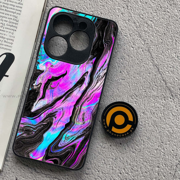 Realme C61 - Cosmic Inferno - Premium Metal Printed soft Bumper shock Proof Case