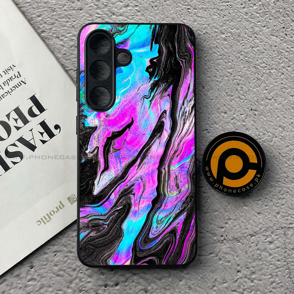 Samsung Galaxy S25 FE - Cosmic Inferno - Premium Metal Printed soft Bumper shock Proof Case