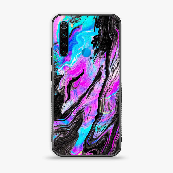 Xiaomi Redmi Note 8 - Cosmic Inferno - Premium Printed Glass soft Bumper Shock Proof Case