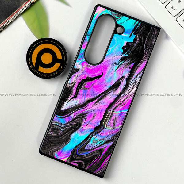 Samsung Galaxy Z Fold 6 - Cosmic Inferno -  Premium Printed Metal soft Bumper shock Proof Case