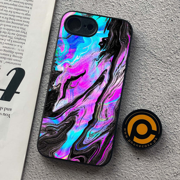 iPhone 16e - Cosmic Inferno - Premium Metal  Printed soft Bumper shock Proof Case