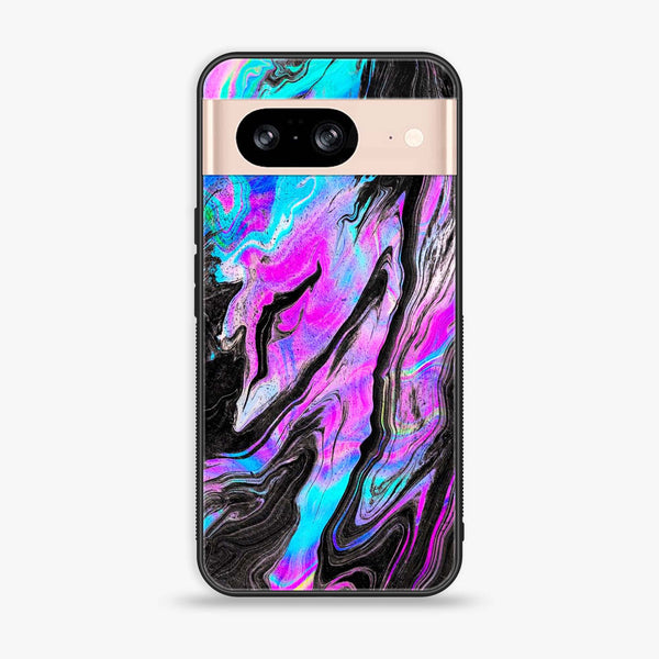 Google Pixel 8 - Cosmic Inferno - Premium Printed Glass soft Bumper Shock Proof Case