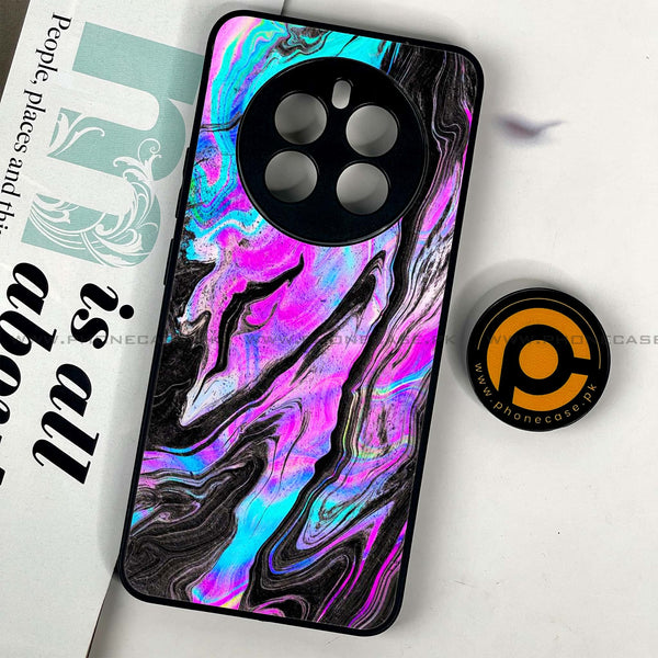 Realme 12 - Cosmic Inferno - Premium Printed Glass soft Bumper Shock Proof Case