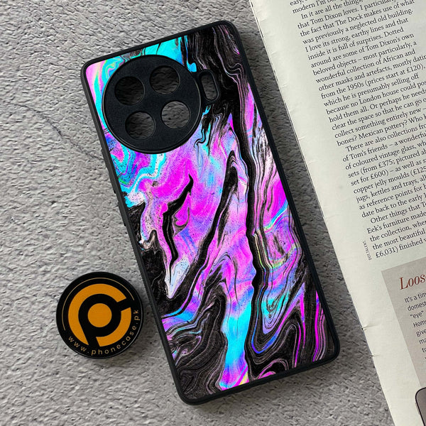 Tecno Spark 20 Pro Plus - Cosmic Inferno -  Premium Printed Metal soft Bumper shock Proof Case
