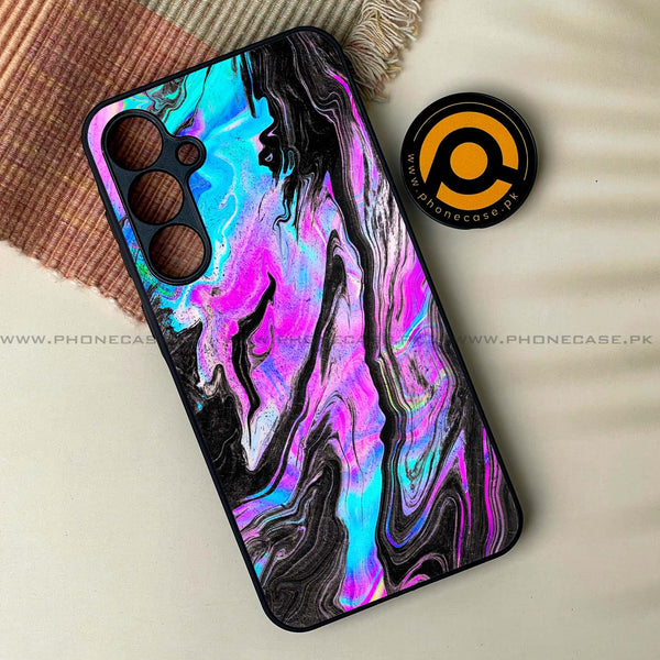 Samsung Galaxy A34 - Cosmic Inferno - Premium Printed Glass soft Bumper Shock Proof Case