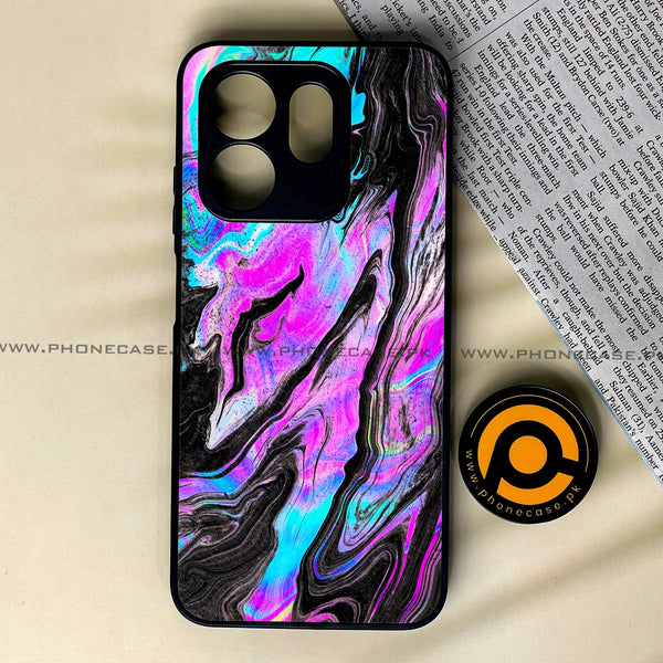 Infinix Smart 9 HD - Cosmic Inferno - Premium Metal Printed soft Bumper shock Proof Case