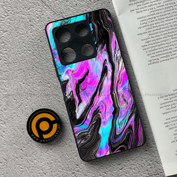 Infinix Note 30 Pro - Cosmic Inferno - Premium Metal Printed soft Bumper shock Proof Case