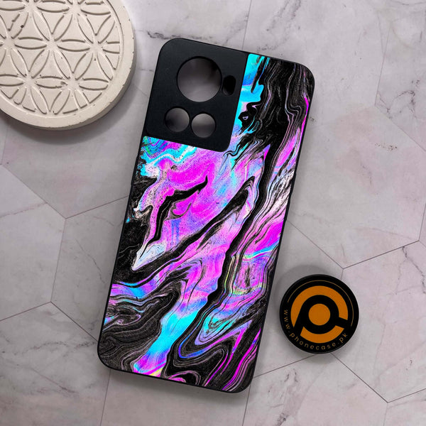 OnePlus 10R -  Cosmic Inferno  - Premium Metal Printed soft Bumper shock Proof Case