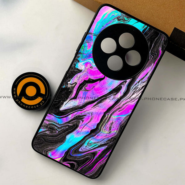 Oppo Reno 12F 4G - Cosmic Inferno - Premium Printed Glass soft Bumper shock Proof Case