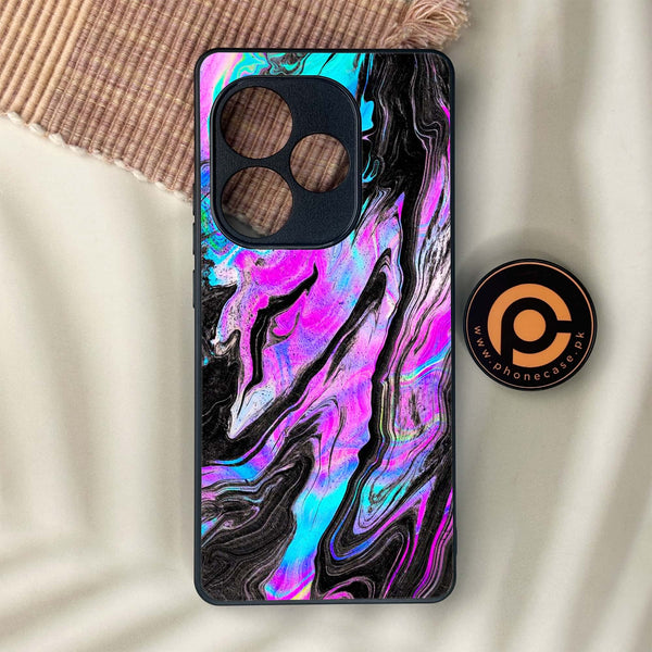 Realme GT 6 - Cosmic Inferno - Premium Metal Printed soft Bumper shock Proof Case
