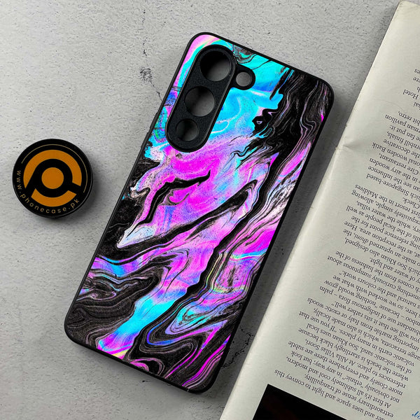 Vivo Y04 - Cosmic Inferno - Premium Metal Printed soft Bumper shock Proof Case