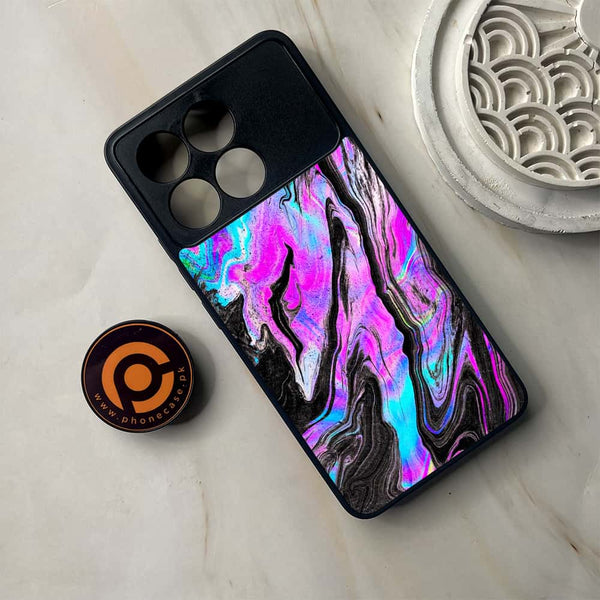 Xiaomi Poco F6 Pro - Cosmic Inferno - Premium Metal Printed soft Bumper shock Proof Case