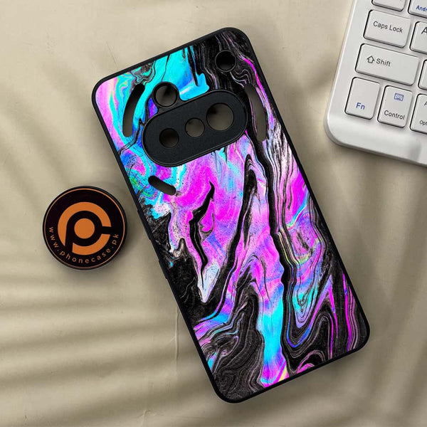 Nothing Phone 3a - Cosmic Inferno - Premium Metal Printed soft Bumper shock Proof Case