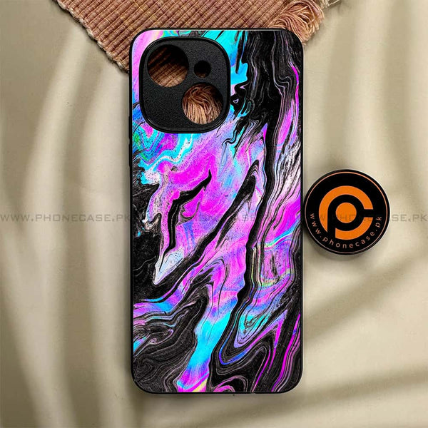 Tecno Spark 40C - Cosmic Inferno - Premium Metal Printed soft Bumper shock Proof Case