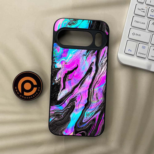 Google Pixel 10 Pro  - Cosmic Inferno - Premium Metal Printed soft Bumper Shock Proof Case